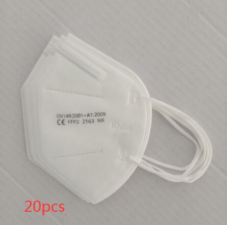 Five-Layer Color Protective Masks - White List